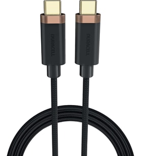 1m Usb-C To Usb-C Örgülü Şarj Kablosu - Siyah