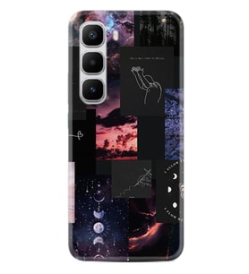Infinix Hot 60 Kılıf Boutique Baskılı Resimli Ay Pattern Pcode -030