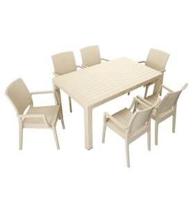 Mandella Elit Rattan 90x150 Elit Koltuk Masa Takımı ÇÖLBEJİ