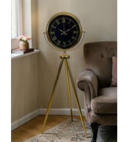 River World Ayaklı Saat Tripod Gold Luxury
