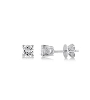 0.10 Karat H-I vs Pırlanta Tektaş Küpe W2PE3361