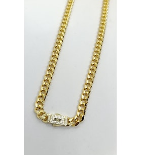 Noir Kilit Detaylı Gold Zincir Kolye (60 cm)