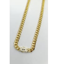 Noir Kilit Detaylı Gold Zincir Kolye (60 cm)