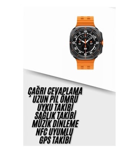 Mey İthalat® Yeni Nesil Çağrı Cevaplayabilen 47 MM Titreşimli Çok Fonksiyonlu Akıllı Saat