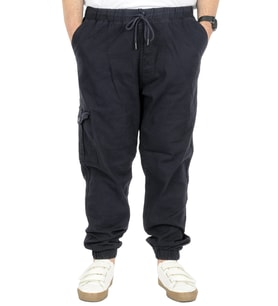 Mode XL Büyük Beden Erkek Gabardin Kargo Jogger Pantolon Doğa 21927 Lacivert
