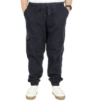 Mode XL Büyük Beden Erkek Gabardin Kargo Jogger Pantolon Doğa 21927 Lacivert
