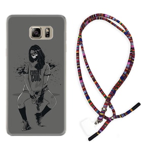 Samsung S7 Edge S20 Fe Plus Ultra S21 S22 Kılıf Boyun Asklı Rasta Silikon Purest Evil 1627