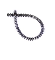 Hematit Doğal Taş Füme Üçgen Kesim 6x3mm Dizi