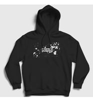 Presmono Unisex Siyah Splatter Radiohead Kapüşonlu Sweatshirt 293968tt