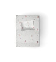 %100 Pamuklu Bebek Lastikli Çarşaf 60x120+20 + Bebek Yastık Kılıfı 35x45