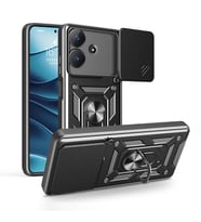 Realme Note 60 Uyumlu Kılıf Magnetik Standlı Kamera Korumalı Zore Sürgülü Vega Kapak