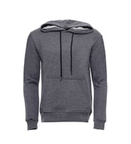 Kapşonlu Cepli Düz Füme Erkek Sweatshirt - Wessi
