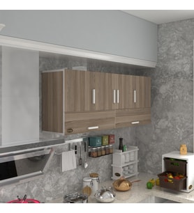 Kenzlife hazır mutfak general crd 060*150*32 mutfak banyo dolabı kapaklı raflı (Karışık)
