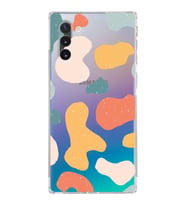 Samsung Galaxy Note 10 Uyumlu Kamera Korumalı Kapak Grunge Tasarımlı  Şeffaf  Kılıf