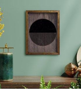 BK Home Modern Art Tasarımlı Doğal Masif Ahşap Çerçeveli Tablo-5
