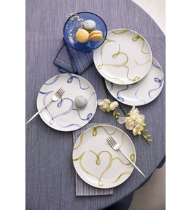 Şık 4 Parça Pasta Tabağı, 21 cm, Dayanıklı ve Elegant Tasarım
