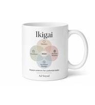 Ikigai Yazılı Yaşam Amacı Kupa Bardak Japonya Felsefesi Hediye