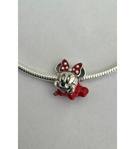 Fubena Kırmızı Minnie Silüeti Charm