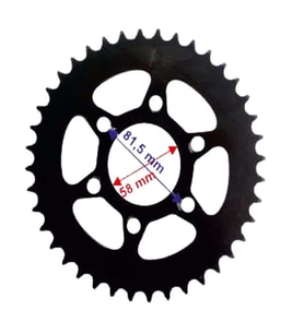 BAJAJ PULSAR NS 200 ARKA DİŞLİ 520-40T İÇ 58 MM ÖM