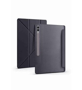Galaxy Tab S10 Ultra Uyumlu 14.6 inç Standlı Kalem Bölmeli Tri Folding Tablet Kılıfı