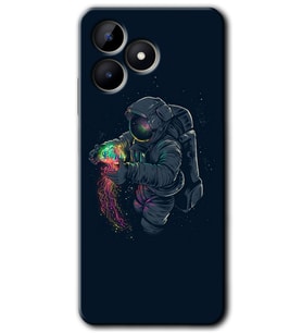 Realme C53 Kılıf HD Desen Baskılı Kılıf - Astronot Kıyafeti