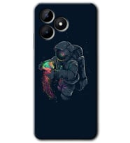 Realme C53 Kılıf HD Desen Baskılı Kılıf - Astronot Kıyafeti