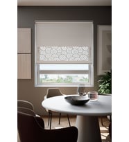 Lazer Kesim Mat Stor Perde, Lazer Kesimli Modern Serisi, M-201001 Beyaz Renk