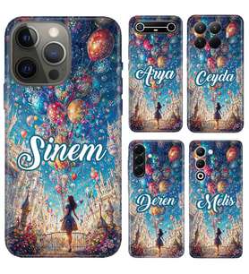 iPhone 7 8 SE 11 12 13 14 15 16 16E 17E Pro Max Plus Air Mini Kılıf YeniSeri Kişiye Özel İsim Yazılı Silikon Kapak Mutlu Kız