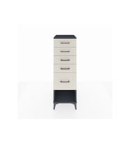 Kronos Dolap 5 Çekmeceli 44x59x134 Antrasit-Aytaşı