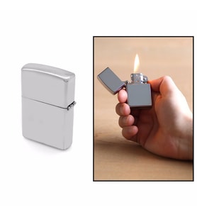 Kişiye Özel İsim Yazılı Zippo Tasarım Gümüş Renk Taşlı Metal Çakmak (Çok Renkli)