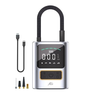 ALLY ST-5528 Dijital Basınç Göstergeli Oto Lastik Şişirme Pompası Hava Kompres - GLST3161-813 (Gri)