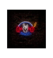 Music Yazılı ve Şekilli Neon Tabela