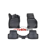 Volkswagen Golf 8 Manuel Vites 3D Havuzlu Paspas 2021 Siyah