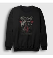 Presmono Unisex Siyah Band V2 Mötley Crüe Sweatshirt 375748tt