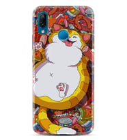 Huawei P20 Lite Mate 10 20 Lite Pro P40 Lite KılıfDesemli Silikon Tombul Kedi 1739