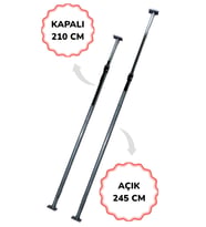 YÜK TUTUCU ŞTANGA (ALÜMİNYUM) 210 - 245 CM