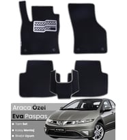 HONDA CİVİC-FK/FN HATCHBACK 5 KAPI (2006-2012) Uyumlu EVA Paspas Tam Set–Araca Özel