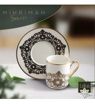 Lotus Porselen Mihrimah 12 Parça Kahve Fincanı Seti - Lotus-55/387