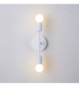 RİOLİGHT MODERN İKİLİ DUVAR APLİK (Siyah - Beyaz)