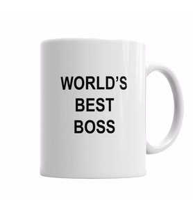 WORLD'S BEST BOSS Kupa Bardak Porselen