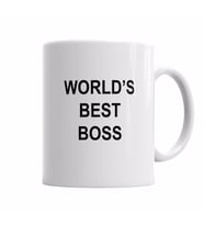 WORLD'S BEST BOSS Kupa Bardak Porselen