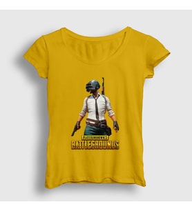 Presmono Kadın Sarı Cover Pubg T-Shirt 30269tt (Sarı)