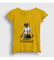 Presmono Kadın Sarı Cover Pubg T-Shirt 30269tt (Sarı)