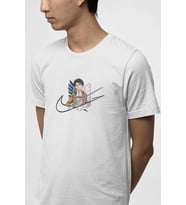 Attack On Titan Levi Minimal Logo Tişört (Beyaz)