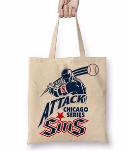 Attack Chicago Series Sins logo Bez Çanta Uzun Saplı