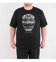 Bant Giyim - Mr Robot Fsociety 4XL Büyük Beden Siyah Erkek Tişört (Siyah - Beyaz)