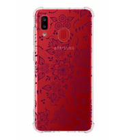 Samsung Galaxy A30 Köşe Korumalı Antişok Kapak Nostalji Desen Tasarımlı Şeffaf Kılıf