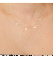Glorria Altın Lotus Kolye