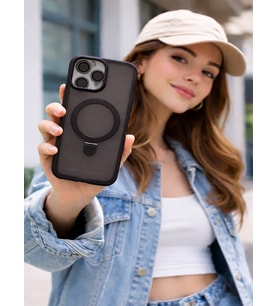 Mmc Trend İphone 15 PRO MAX Lensli Telefon Kılıfı (Siyah)