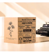 1988 Kraft Kutlama Kartı - Doğum Günü Kartı - Yıl Dönümü Kartı - Nostalji Gazetesi